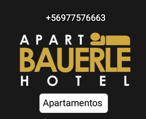 een tekstvak met de wordsark vateehaorthvertisementen bij Apart Hotel Bauerle & Apartamentos in Temuco