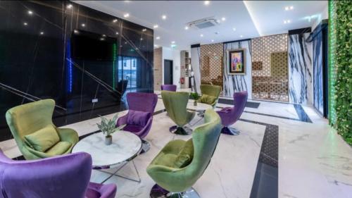 אזור ישיבה ב-Hotel Business Bay das ehemalige Staycation Hotel