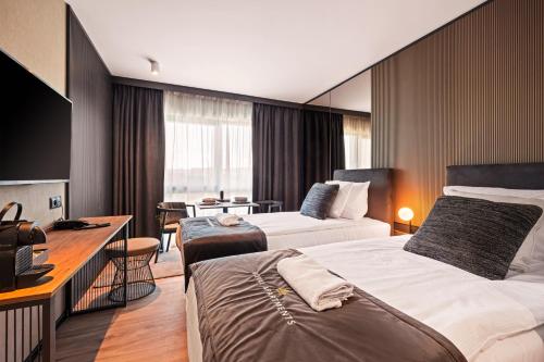 Vuode tai vuoteita majoituspaikassa Boutique Residence Gdańsk