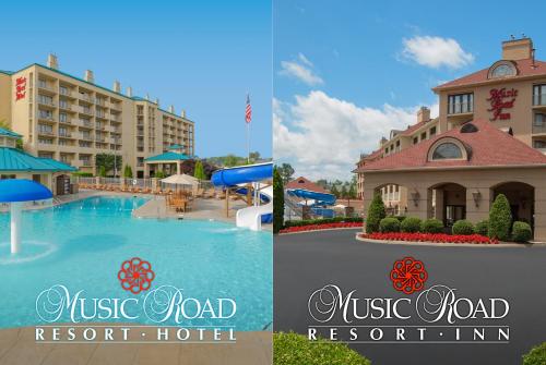 Music Road Resort Hotel and Inn tesisinde veya buraya yakın yüzme havuzu