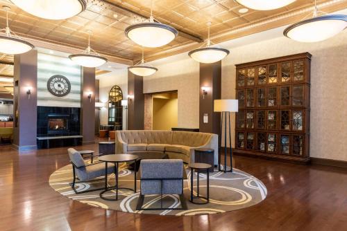 Ruang duduk di Homewood Suites by Hilton Indianapolis Downtown