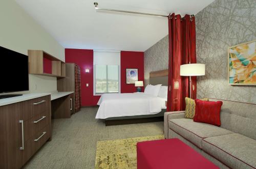 Krevet ili kreveti u jedinici u objektu Home2 Suites by Hilton Mobile I-65 Government Boulevard