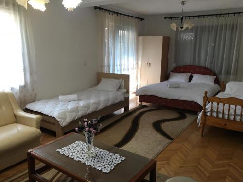 Posteľ alebo postele v izbe v ubytovaní Apartman Struga