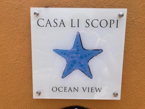 Сертификат, награда, вывеска или другой документ, выставленный в Casa Li Scopi - Ocean View