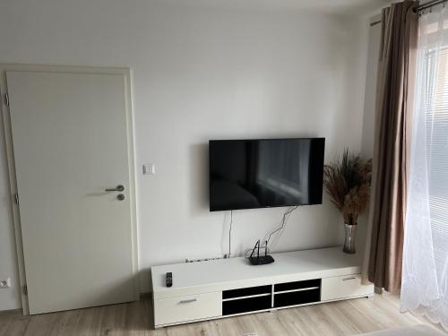 Un televizor și/sau centru de divertisment la Beautiful 2 Bedroom Apartment