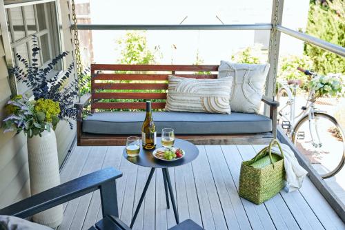 A balcony or terrace at Lavender, A Four Sisters Inn