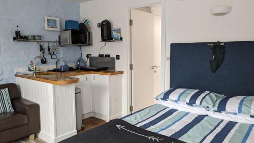 Køkken eller tekøkken på Private Self Catering Studio Newquay