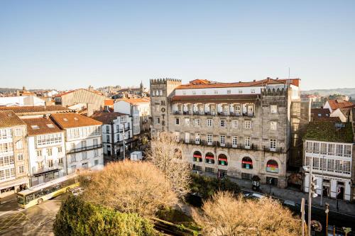 Almennt útsýni yfir borgina Santiago de Compostela eða útsýni yfir borgina eins og það er á hótelinu