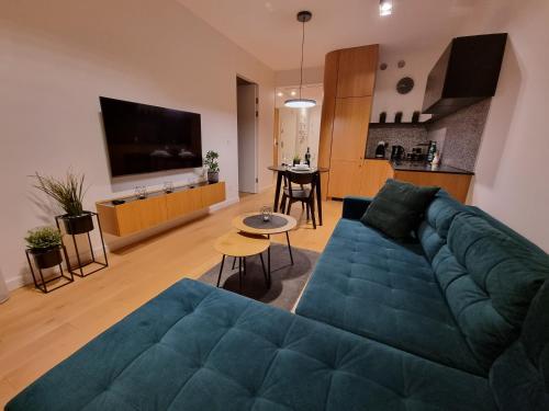 TV in/ali zabaviščno središče v nastanitvi Premium Apartments Rzeszów Gold