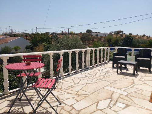 Balkon atau teras di Sótão dos Avós do Monte Beatriz