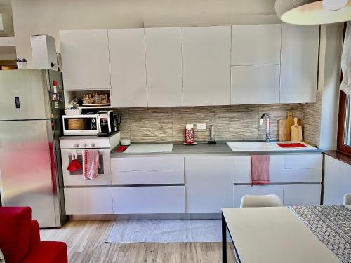 Una cocina o kitchenette en Golden Suite Marta Malpensa Milano-Laghi