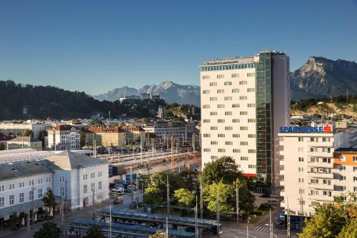 Uma vista da montanha tirada do hotel 