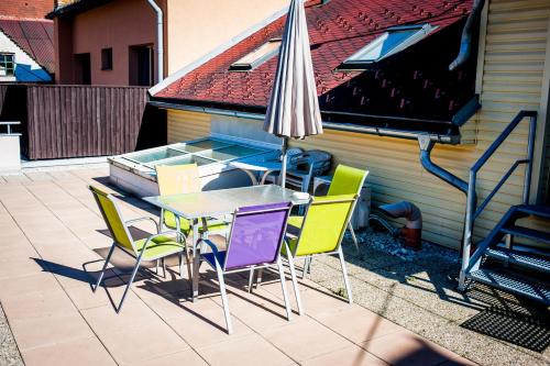 Kawasan patio atau luaran di Apartmány Batelov