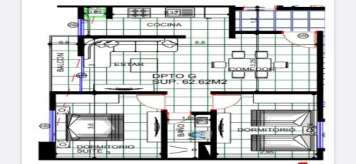 Majutuskoha DEPARTAMENTO Y CONDOMINIO RECIEN CONSTRUIDO 2023 zona norte cerca UCEBOL korruse plaan