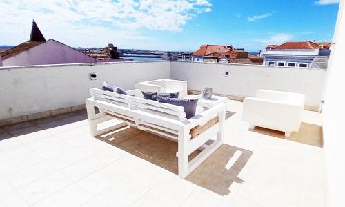 Balkoni atau teres di Figueira Penthouse by the Marina