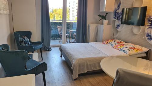 Postelja oz. postelje v sobi nastanitve Apartament Wyszyńskiego 10