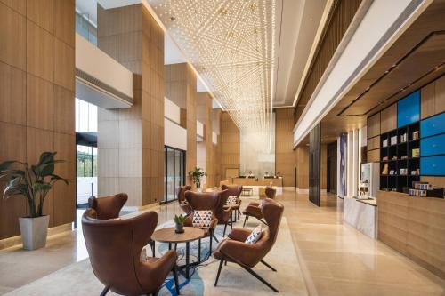 Ruang duduk di Fairfield by Marriott Xi'an North Station