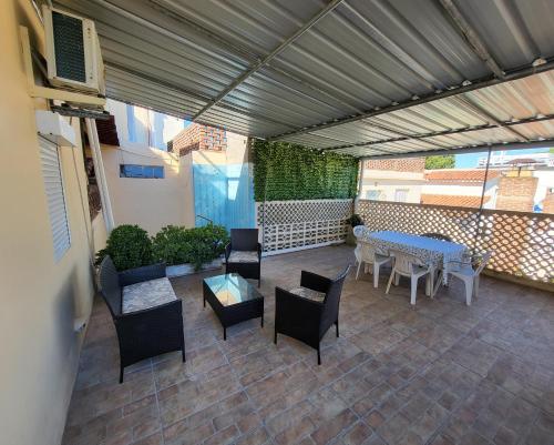 A balcony or terrace at Apartamento con Terraza y Parrillero