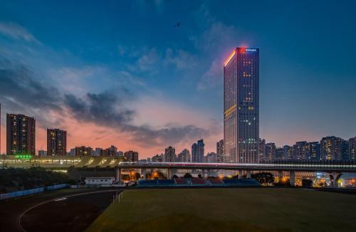 Vedere generală la Chongqing sau o vedere a orașului de la acest hotel