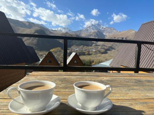 Vue générale sur la montagne ou vue sur la montagne depuis la maison d'hôtes