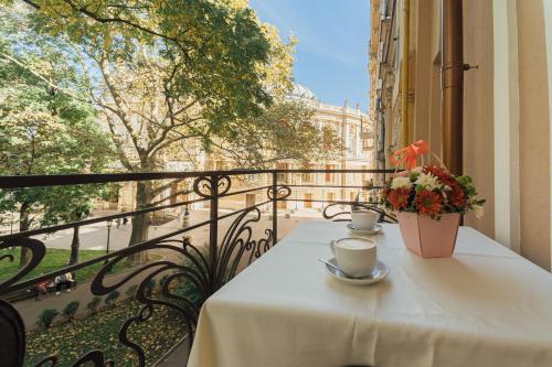 Un balcon sau o terasă la Boutique Hotel Palais Royal