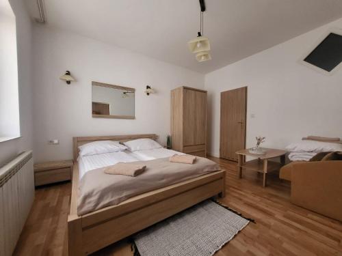 Krevet ili kreveti u jedinici u objektu Apartament pod Basztą