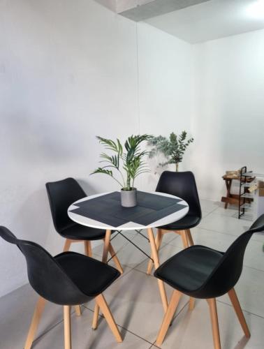 A seating area at Apartamento tipo Loft Zona 4 Ciudad Capital, Guatemala