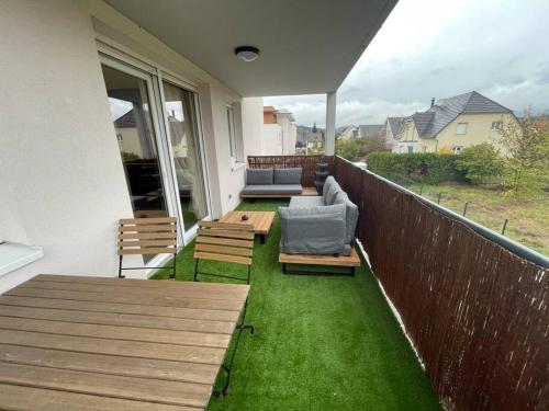 Seating area sa Appartement - Note Boisée - Terrasse & Parking