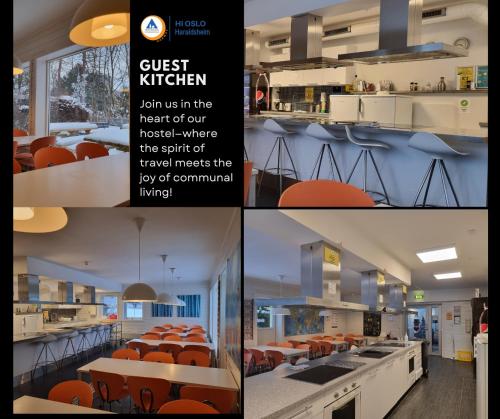 A kitchen or kitchenette at HI Oslo Haraldsheim