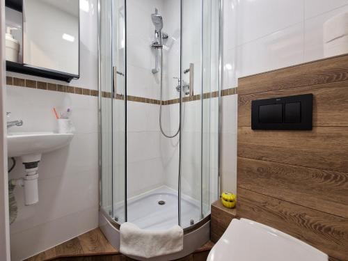 Un baño de Hostel Helvetia - PRIVATE ROOMS in CITY CENTER and OLD TOWN