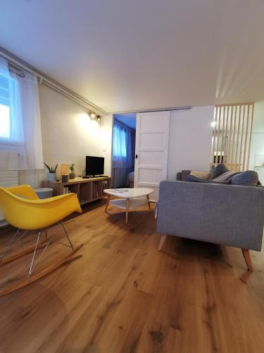 Atpūtas zona naktsmītnē L'Orée, appartement cosy, 4 à 6 pers