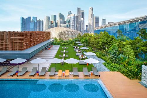 Poolen vid eller i närheten av PARKROYAL COLLECTION Marina Bay, Singapore