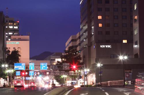 Una vista general de Morioka o una vista desde la ciudad tomada desde el hotel