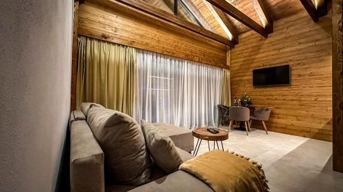 TV at/o entertainment center sa Jasna Boutique Chalet