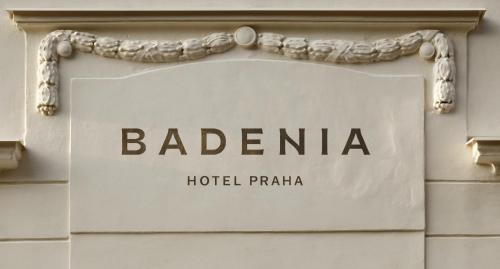 Un certificado, premio, letrero u otro documento en Badenia Hotel Praha