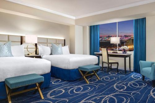 Tempat tidur dalam kamar di Westgate Las Vegas Resort & Casino