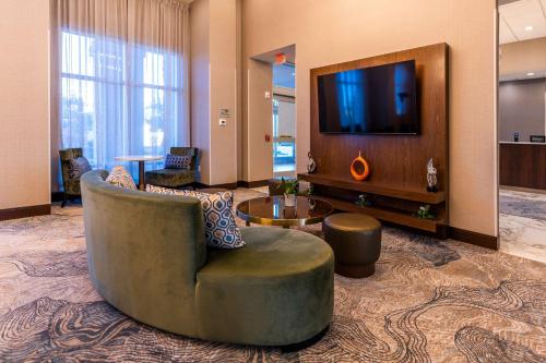 A television and/or entertainment centre at Hampton Inn & Suites Sugar Land, Tx