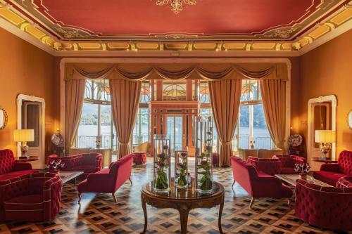 O zonă de relaxare la Grand Hotel Tremezzo