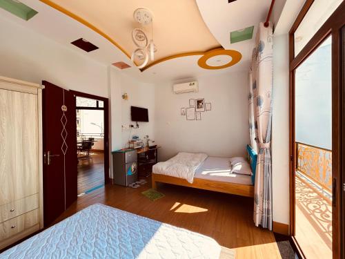 Lộc Vừng Homestay में एक कमरे में एक या कई बेड