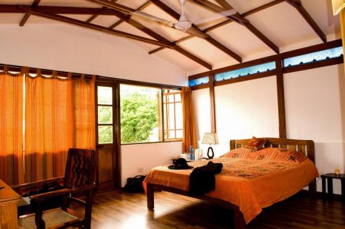 Cama ou camas em um quarto em Casa Cottage