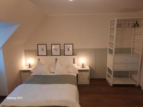 Cama ou camas em um quarto em Studio Apartment in Kurstadt Baden