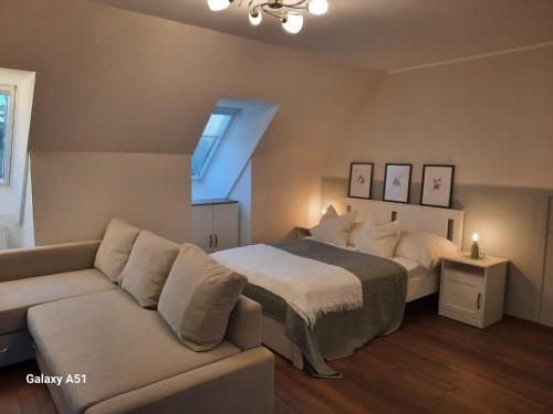 Cama ou camas em um quarto em Studio Apartment in Kurstadt Baden