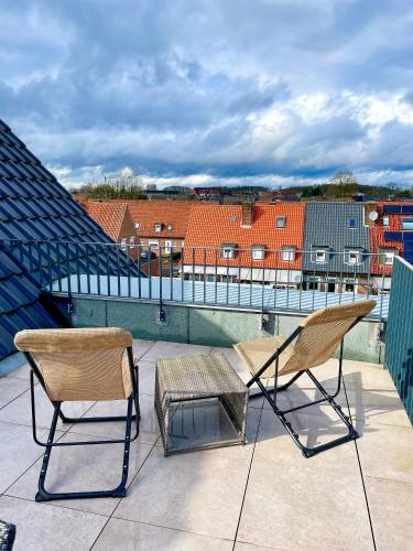 Balkón nebo terasa v ubytování Ahaus: Stadtoase mit Terrasse & privater Garage