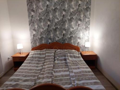 Cama ou camas em um quarto em Apartman Silver