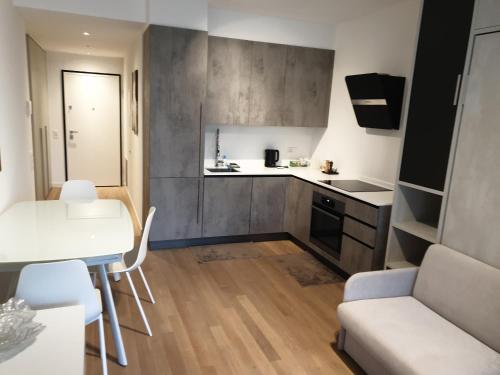 Una cocina o kitchenette en 5 Rent Apartments Lugano Station