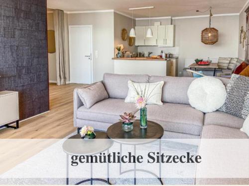 Una cocina o kitchenette en Premium Ferienwohnung mit Meerblick