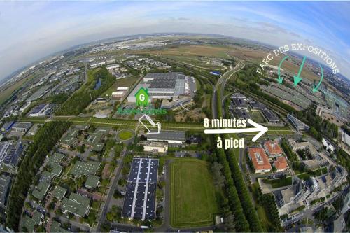 A bird's-eye view of Greenhotels Roissy Parc des Expositions