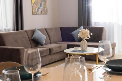 Zona d'estar a Salt Hill Premium Apartments