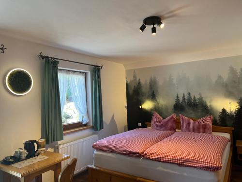 Krevet ili kreveti u jedinici u objektu Schwarzwald-Hotel Kraeutle