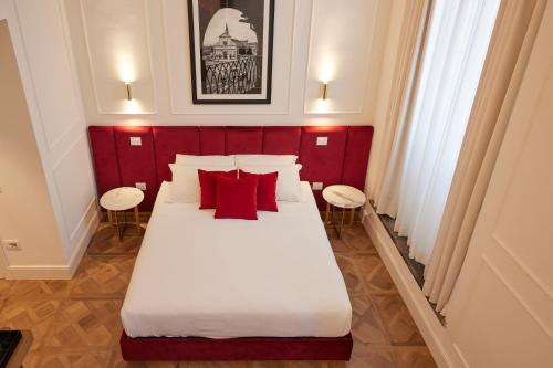 Firenze Rooms Cathedral B&B में एक कमरे में एक या कई बेड